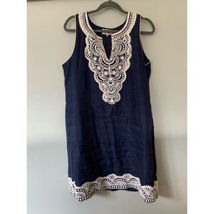 Bella Tu Navy Sleeveless Tunic Dress